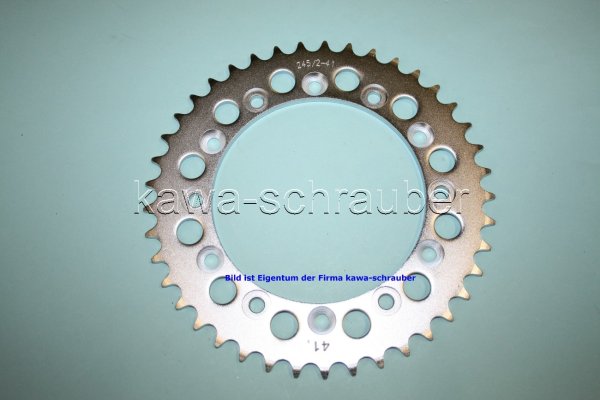 Kettenblatt / Ritzel hinten 41 Zähne Honda NX250 Dominator Typen MD21 MD025 (Standard Übersetzung)
