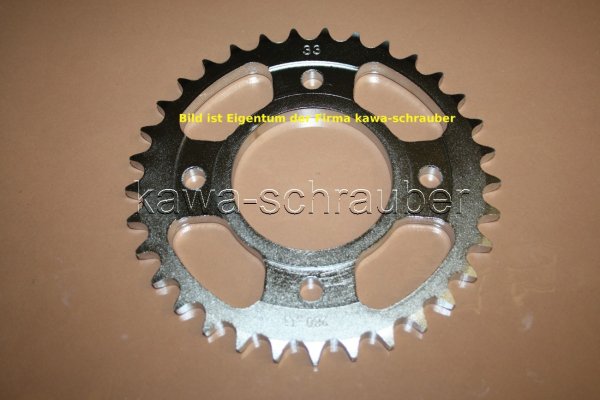 Kettenblatt / Ritzel hinten 33 Zähne Honda CB450 K3-4 Typ CB450K (Standard Übersetzung)