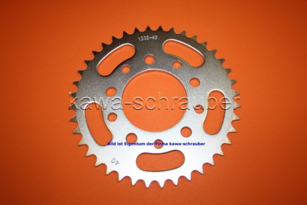 Kettenblatt / Ritzel hinten 40 Zähne Honda CB500 Typ PC26 (Standard Übersetzung)