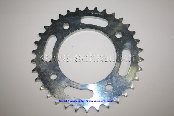 Kettenblatt / Ritzel hinten 34 Zähne Honda CB500K2 Typ CB500 (Standard Übersetzung)