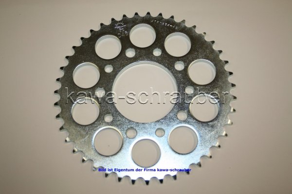 Kettenblatt / Ritzel hinten 43 Zähne Honda CB450 N-F Typ PC14 (geänderte Übersetzung)
