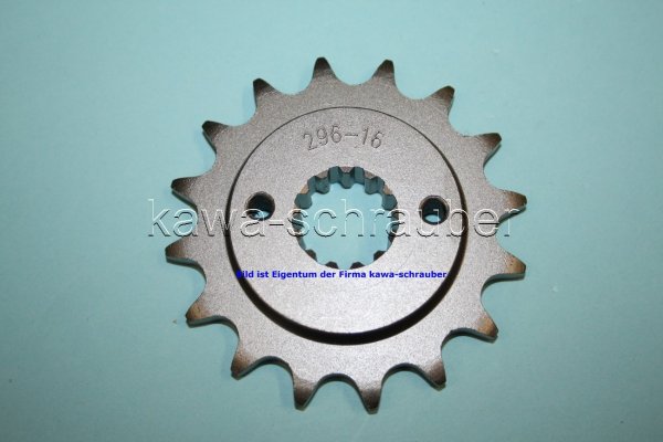 Ritzel vorne 16 Zähne Honda XL600V Transalp Typen PD06 PD12 (geänderte Übersetzung) Zahnwelle