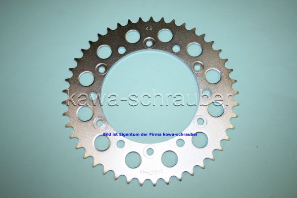 Kettenblatt / Ritzel hinten 45 Zähne Honda NX650 Dominator Typen RD02 RD08