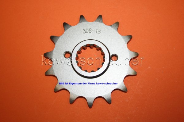 Ritzel vorne 15 Zähne Honda SLR650 FX650 Vigor Typ RD09 (geänderte Übersetzung)