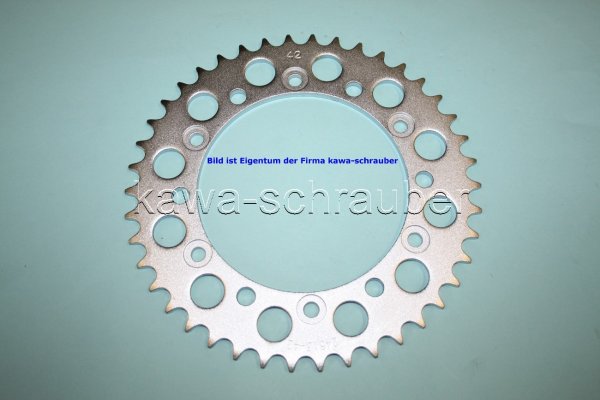 Kettenblatt / Ritzel hinten 42 Zähne Honda SLR650 FX650 Vigor Typ RD09 (geänderte Übersetzung)
