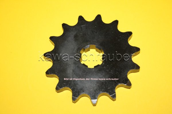 Ritzel vorne 15 Zähne Honda CB750 F2 Typ CB750G (Standard Übersetzung)