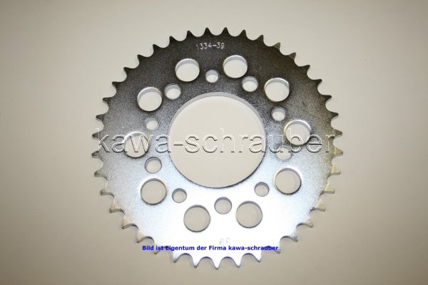 Kettenblatt / Ritzel hinten 39 Zähne Honda VFR750F Typ RC24 (geänderte Übersetzung)