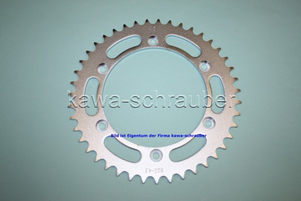 Kettenblatt / Ritzel hinten 43 Zähne Husqvarna 450TC TC450 (geänderte Übersetzung)