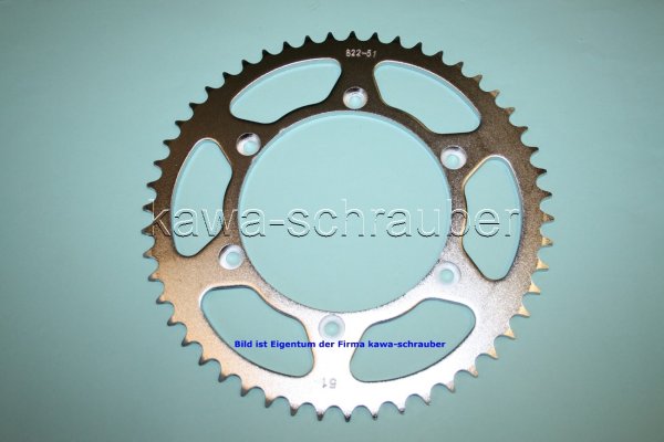 Kettenblatt / Ritzel hinten 51 Zähne Husqvarna 630SM SM630 i.E. (geänderte Übersetzung)