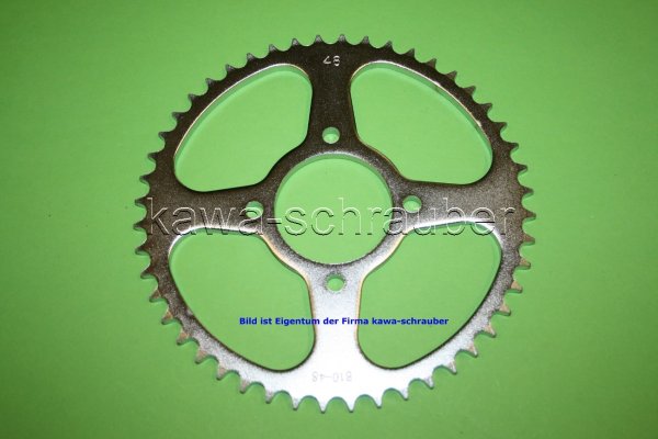 Kettenblatt / Ritzel hinten 48 Zähne Hyosung GF125 (geänderte Übersetzung)