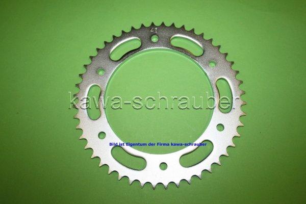 Kettenblatt / Ritzel hinten 48 Zähne Hyosung XRX 125 SM Bj. ab 2008 (geänderte Übersetzung)