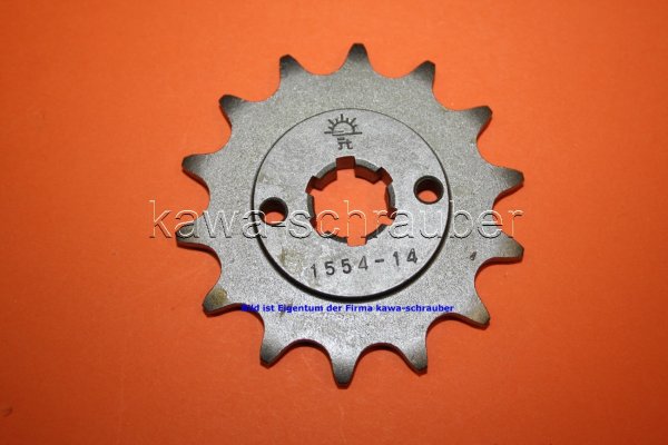 Ritzel vorne 14 Zähne Hyosung GT250 (Standard Übersetzung)
