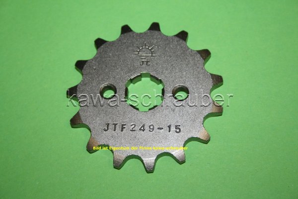 Ritzel vorne 15 Zähne Kawasaki AE50 AR50 (geänderte Übersetzung)
