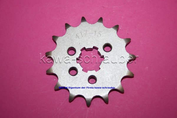 Ritzel vorne 15 Zähne Kawasaki BN125 Eliminator (Standard Übersetzung)