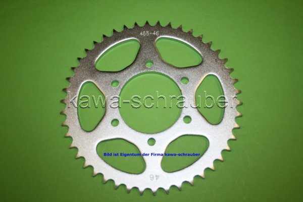 Kettenblatt / Ritzel hinten 46 Zähne Kawasaki BN125 Eliminator (Standard Übersetzung Bj. 1997-2003)