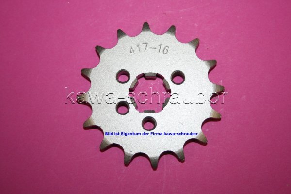 Ritzel vorne 16 Zähne Kawasaki BN125 Eliminator (geänderte Übersetzung)
