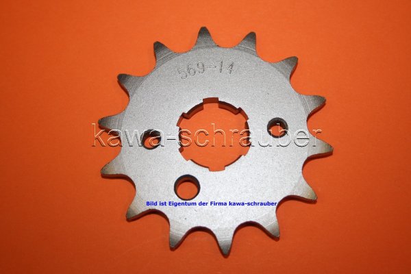 Ritzel vorne 14 Zähne Kawasaki KLX250R Bj. 1993-1999 (Standard Übersetzung)