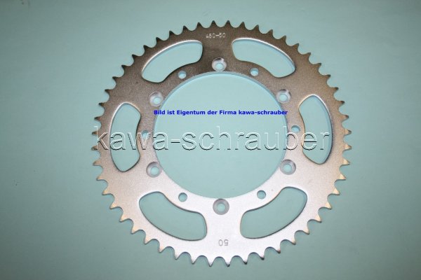 Kettenblatt / Ritzel hinten 50 Zähne Kawasaki KLX300R (Standard Übersetzung)
