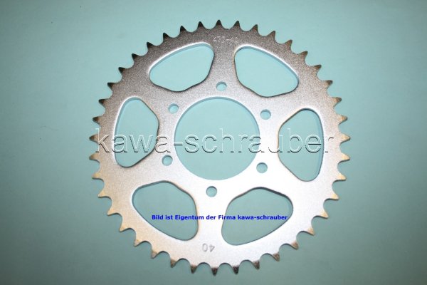 Kettenblatt / Ritzel hinten 40 Zähne Kawasaki Z250 LTD KZ200C KZ250G (geänderte Übersetzung)