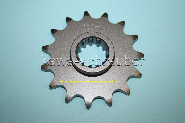Ritzel vorne 15 Zähne Kawasaki ZX-6R ZX6R ZX600G ZX600H ZX600J (Standard Übersetzung)