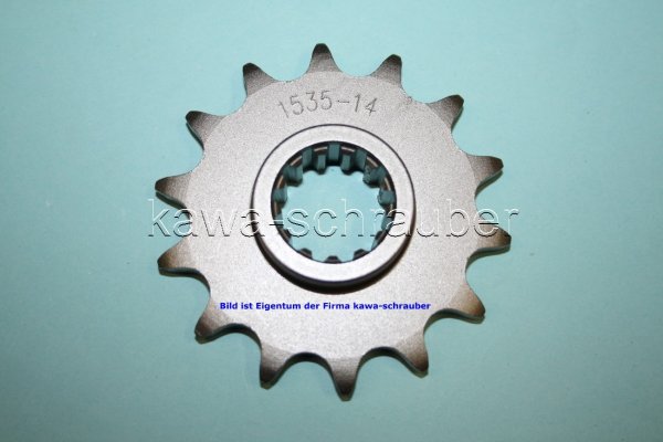 Ritzel vorne 14 Zähne Kawasaki ZX-6R ZX6R ZX600G ZX600H ZX600J (geänderte Übersetzung)