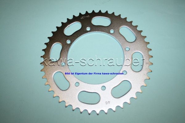 Kettenblatt / Ritzel hinten 46 Zähne Kawasaki KLR650 / Tengai (geänderte Übersetzung)