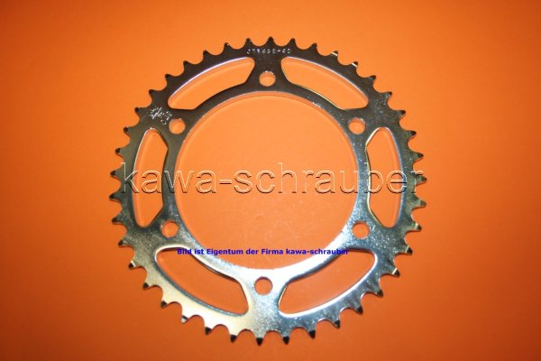Kettenblatt / Ritzel hinten 40 Zähne Kawasaki W650 Typen EJ650A EJ650C (geänderte Übersetzung)