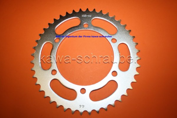 Kettenblatt / Ritzel hinten 44 Zähne Kawasaki W650 Typen EJ650A EJ650C (geänderte Übersetzung)