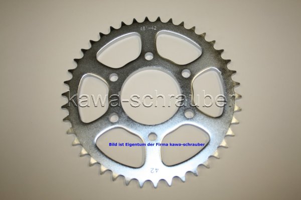 Kettenblatt / Ritzel hinten 42 Zähne Kawasaki Z650 KZ650B KZ650C KZ650D