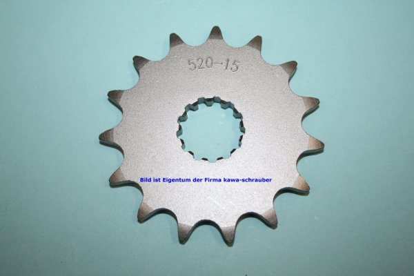 Ritzel vorne 15 Zähne Kawasaki Zephyr 750 bis Bj. 1994 (Standard Übersetzung)