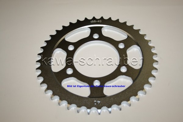 Kettenblatt / Ritzel hinten 40 Zähne Kawasaki ZX-9R ZX9R Ninja Typ ZX900C ZX900D ZX900E (geänderte Übersetzung)