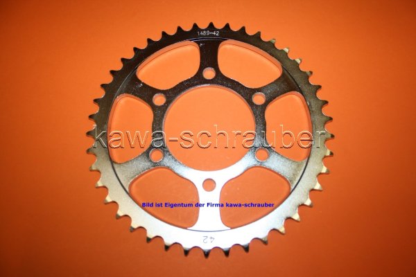 Kettenblatt / Ritzel hinten 42 Zähne Kawasaki Z1000 neue Version ab Bj. 2003