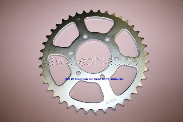 Kettenblatt / Ritzel hinten 40 Zähne Kawasaki GPZ1100 UniTrak ZXT10A (geänderte Übersetzung)
