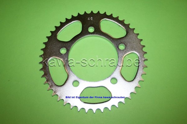 Kettenblatt / Ritzel hinten 46 Zähne Kreidler 125 Street DD125 ab Bj. 2011 (Standard Übersetzung)