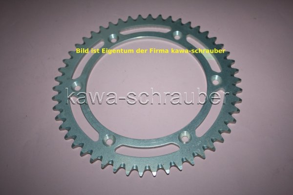 Kettenblatt / Ritzel hinten 50 Zähne Aluminium KTM 250 MX Bj. 1985-1989 (Standard Übersetzung)