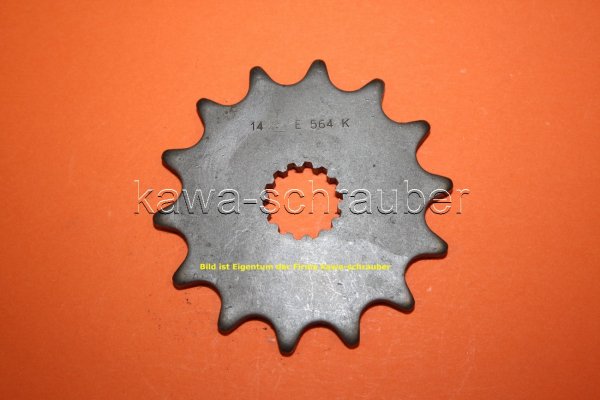 Ritzel vorne 14 Zähne KTM 125 LC-2 Bj. 1994-1996 (geänderte Übersetzung)