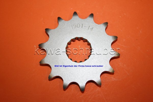 Ritzel vorne 14 Zähne KTM 400 SX Racing Bj. 99-02 (Standard Übersetzung)