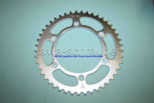 Kettenblatt / Ritzel hinten 45 Zähne KTM 400 LC-4 Enduro / E (Standard Übersetzung)