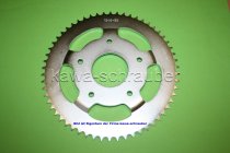 Kettenblatt / Ritzel hinten 58 Zähne MZ MuZ 125 Basic (geänderte Übersetzung)