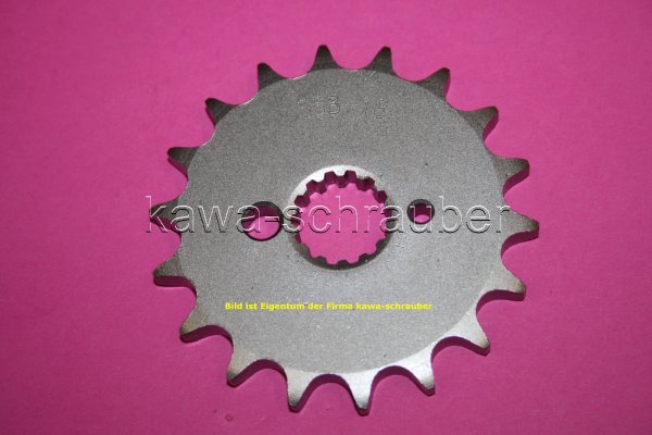 Ritzel vorne 18 Zähne MZ MuZ 125 SM / SX (geänderte Übersetzung)