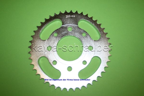 Kettenblatt / Ritzel hinten 44 Zähne Sachs ZX 125 4-Takt ab Bj. 2010 (geänderte Übersetzung)