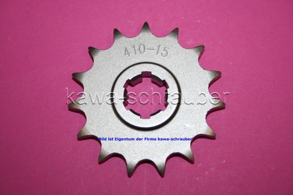 Ritzel vorne 15 Zähne Sachs 125 X-Road mit Suzuki Motor (Standard Übersetzung)