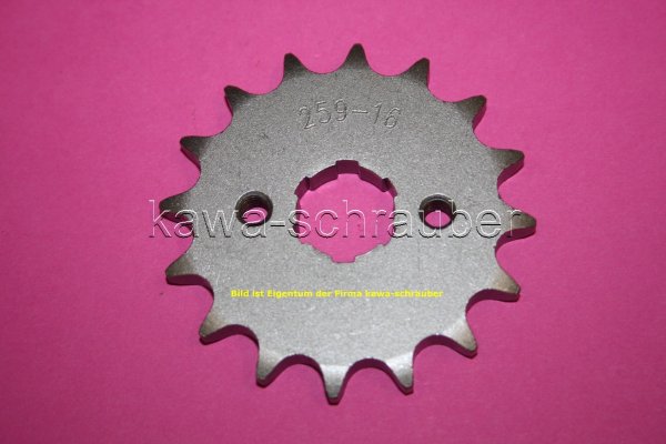 Ritzel vorne 16 Zähne Sachs 125 X-Road mit Morini Motor (geänderte Übersetzung)