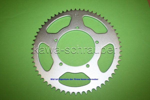 Kettenblatt / Ritzel hinten 60 Zähne Sachs ZX 125 2-Takt (geänderte Übersetzung)