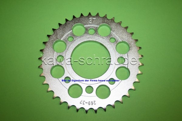 Kettenblatt / Ritzel hinten 37 Zähne Sachs ZZ 125 4-Takt ab Bj. 2011 (geänderte Übersetzung)