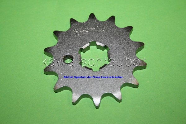 Ritzel vorne 14 Zähne Suzuki RM60 (geänderte Übersetzung)