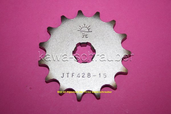 Ritzel vorne 15 Zähne Suzuki GT 80 E / L (geänderte Übersetzung)