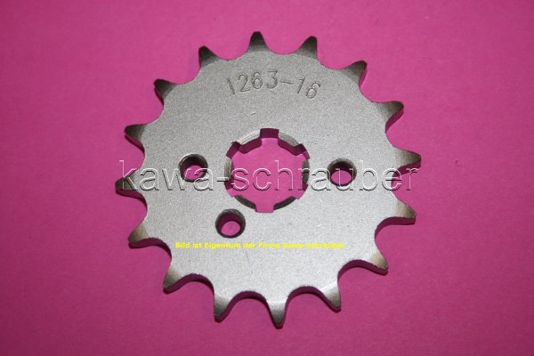 Ritzel vorne 16 Zähne Suzuki RM 85 ab Bj. 2002 (geänderte Übersetzung)