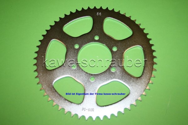 Kettenblatt / Ritzel hinten 56 Zähne Suzuki DR 125 S Typ SF42A (geänderte Übersetzung)