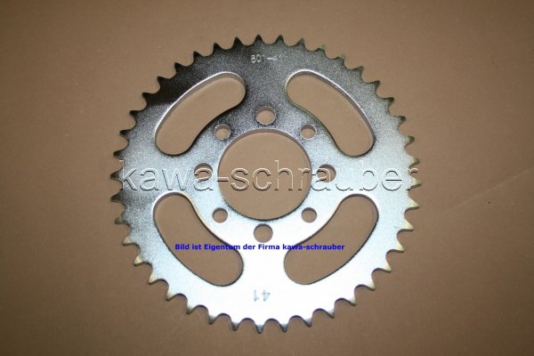 Kettenblatt / Ritzel hinten 41 Zähne Suzuki RV50 K L M A C (geänderte Übersetzung)